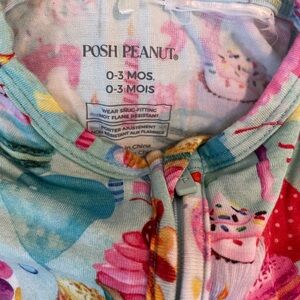 Posh Peanut Multicolor Baby pajamas - birthday print